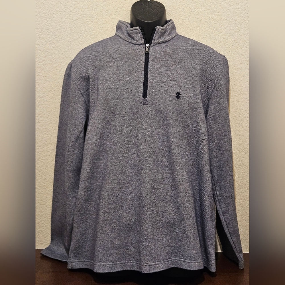 Izod Gray Zip Up Sweater